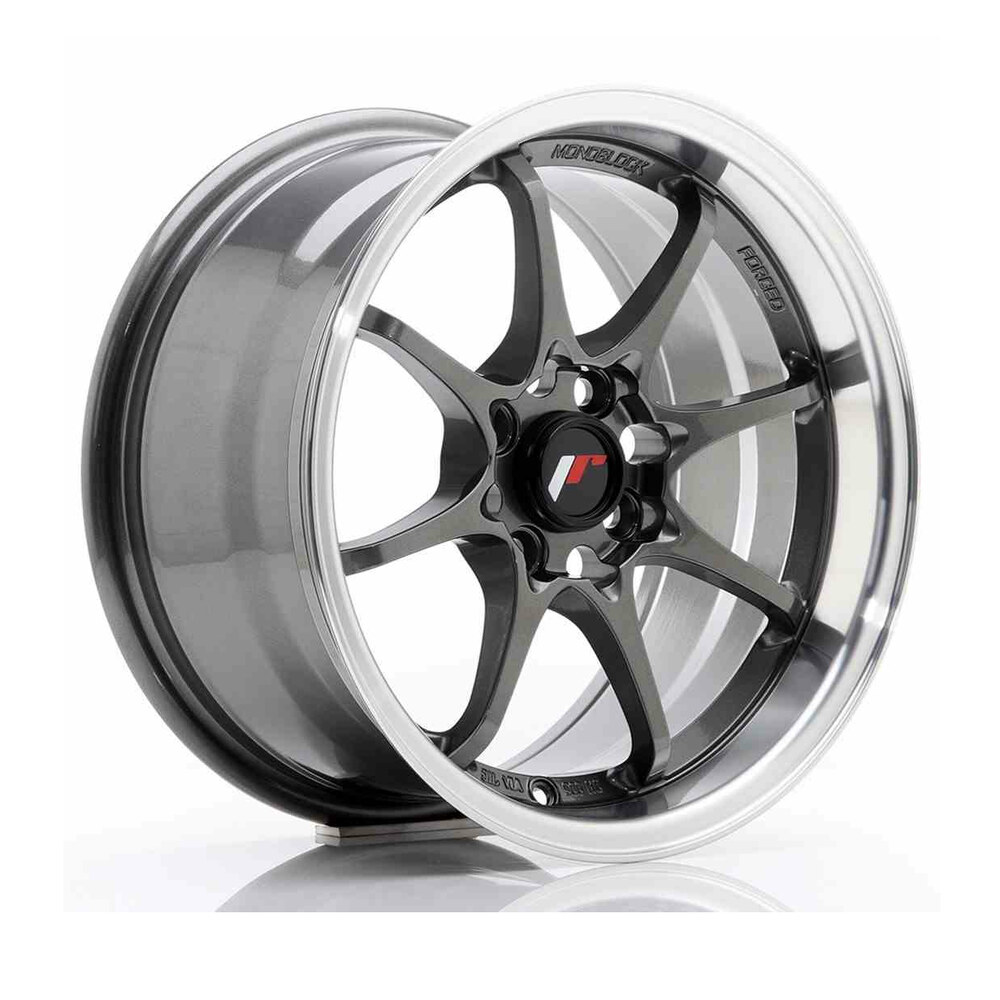 Jantă JR JR5 R15 8J ET28 4x100 Gun Metal w/Machined Lip Jantă JR JR5 R15 8J ET28 4x100 Gun Metal w/Machined Lip