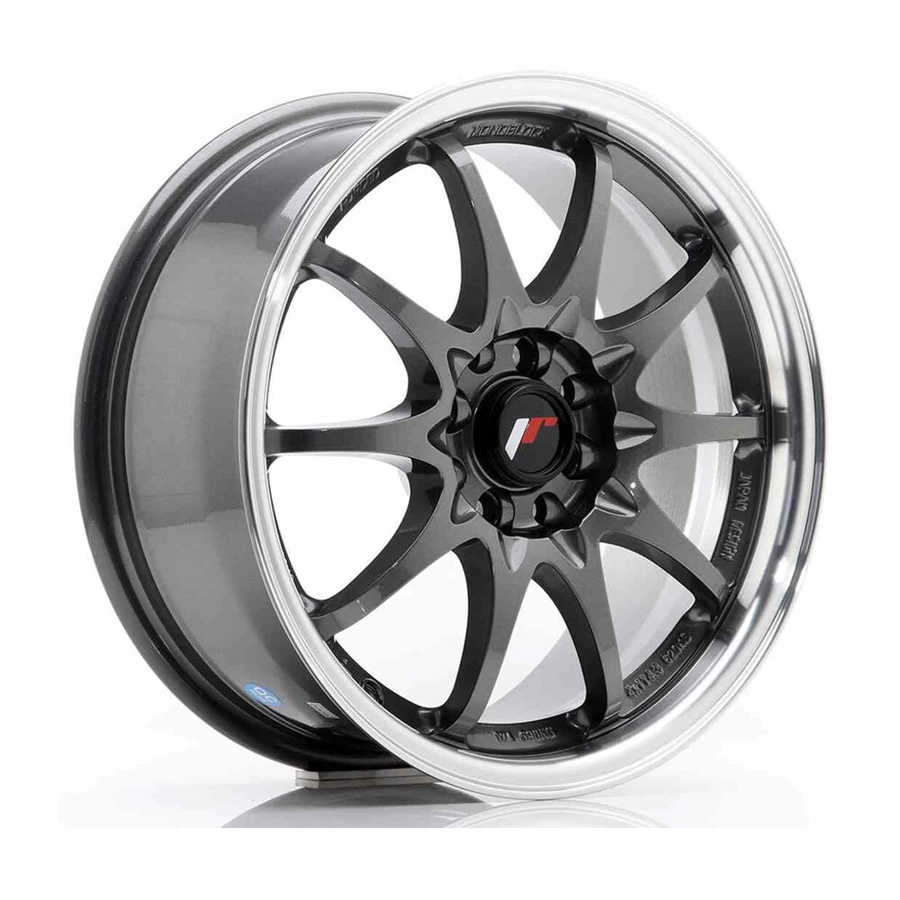 Jantă JR JR5 R16 7J ET30 4x100/108 Gun Metal w/Machined Lip Jantă JR JR5 R16 7J ET30 4x100/108 Gun Metal w/Machined Lip