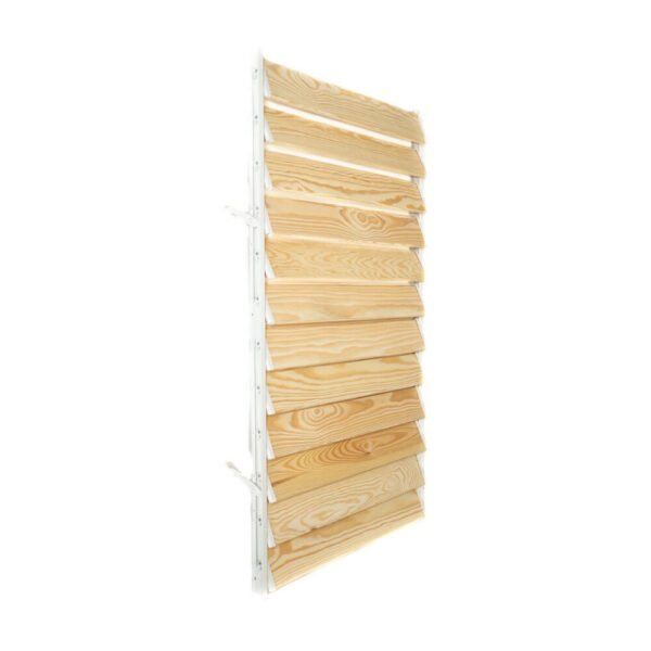 Kit complet jaluzea de terasă PergoLino10, 90 cm înălțime, feronerie metalică și 10 lamele din pin — imaginea 2