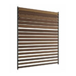 Kit complet jaluzea de terasă PergoLino20, 180 cm înălțime, feronerie metalică și 20 de lamele din pin — imaginea 4