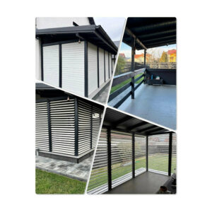 Lamele din lemn de pin clasa AB pentru PergoLino, 95 mm, 100 / 110 / 130 cm, închidere la drept — imaginea 2