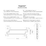 Lamele din pin termotratat pentru PergoLino, 120 / 150 cm, 95 mm, închidere la drept — imaginea 3