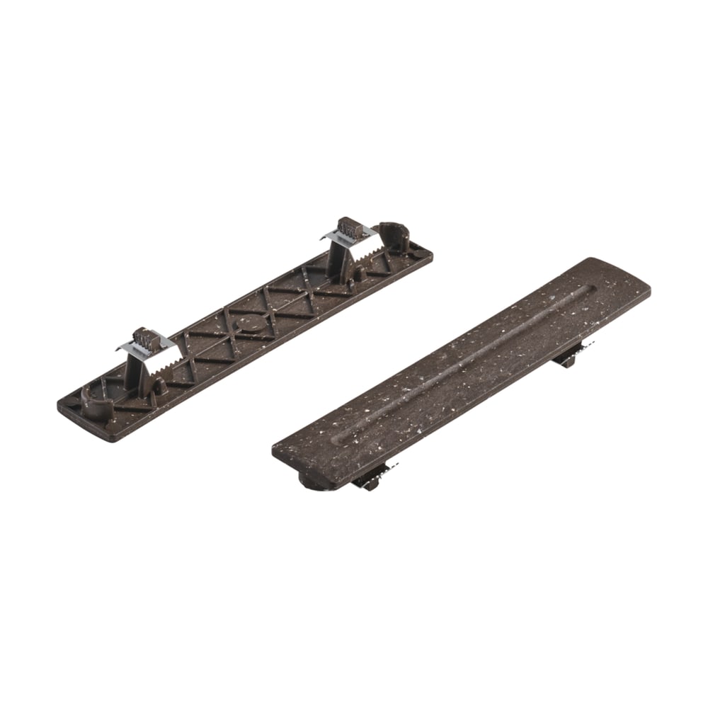 Ornamente de capăt UPM ProFi maro închis, Maro Castaniu, cu clemele metalice pe spate și nervura pe față Ornamente de capăt UPM ProFi maro închis, Maro Castaniu, cu clemele metalice pe spate și nervura pe față