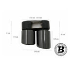 Ornamente evacuare compatibile cu BMW Seria 5 F10/F11 (10-17) (cod TY-BMF10M5B) — imaginea 4
