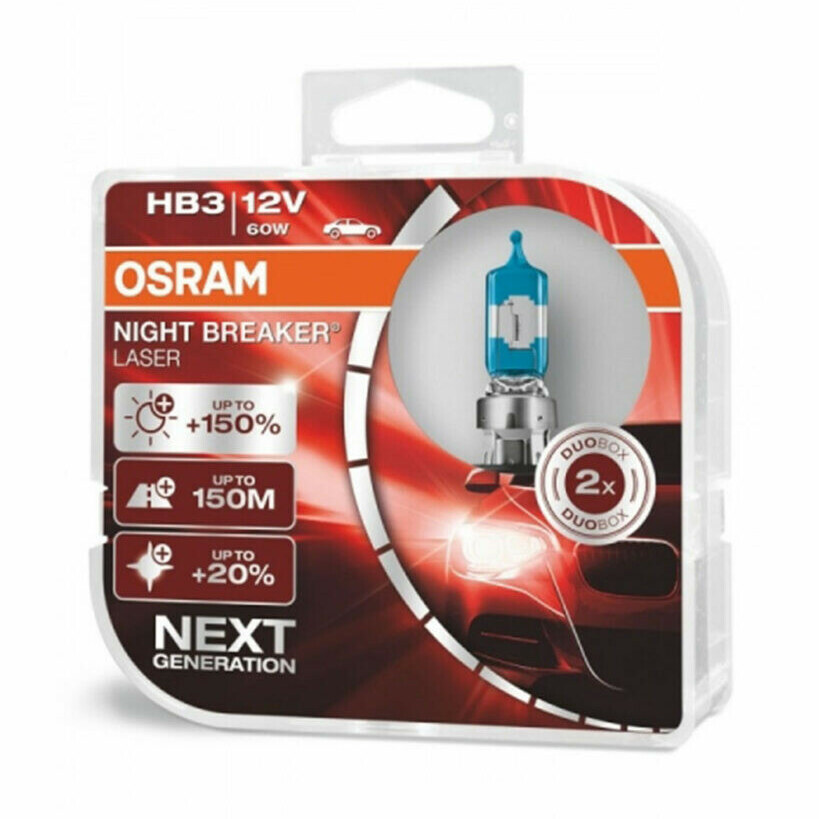 OSRAM NIGHT BREAKER halogen HB3 12V 60W (2 becuri) OSRAM NIGHT BREAKER halogen HB3 12V 60W (2 becuri)