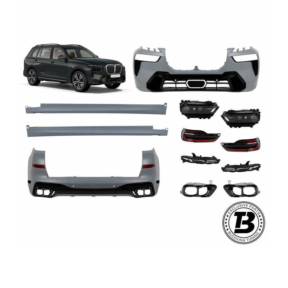 Pachet exterior compatibil cu BMW X7 G07 X7M Design Pachet exterior compatibil cu BMW X7 G07 X7M Design