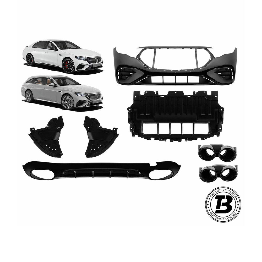 Pachet exterior compatibil cu Mercedes E Class W214 S214 53A Design Pachet exterior compatibil cu Mercedes E Class W214 S214 53A Design