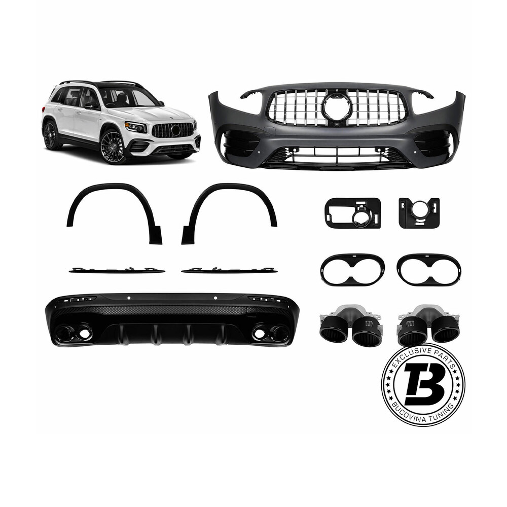 Pachet exterior compatibil cu Mercedes GLB X245 GLB43 Design Pachet exterior compatibil cu Mercedes GLB X245 GLB43 Design