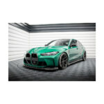 Pachet exterior de prelungiri lip compatibil cu BMW M3 G80 Sedan (22-25) Maxton Design Carbon — imaginea 3