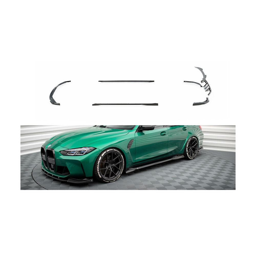 Pachet exterior de prelungiri lip compatibil cu BMW M3 G80 Sedan (22-25) Maxton Design Carbon Pachet exterior de prelungiri lip compatibil cu BMW M3 G80 Sedan (22-25) Maxton Design Carbon