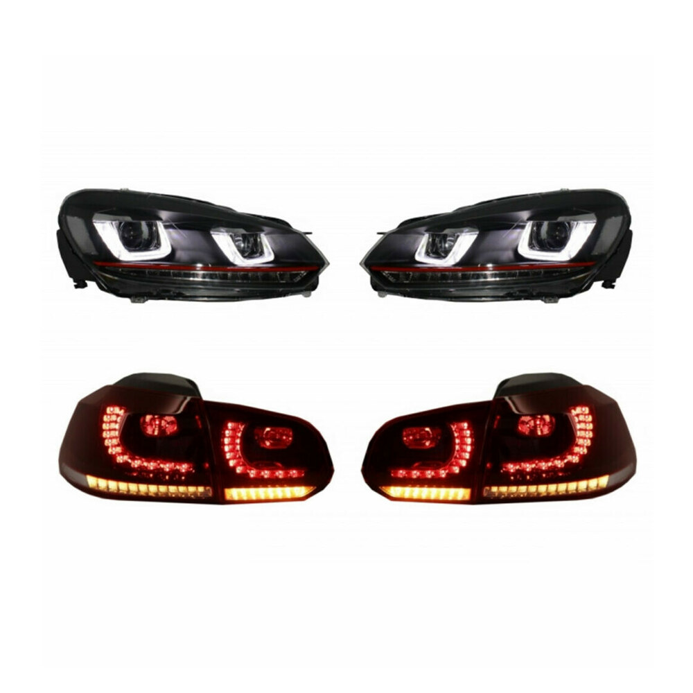 Pachet faruri și stopuri LED DRL compatibil cu VW Golf 6 (08-13) (cod COHLVWG6URCFW) Pachet faruri și stopuri LED DRL compatibil cu VW Golf 6 (08-13) (cod COHLVWG6URCFW)