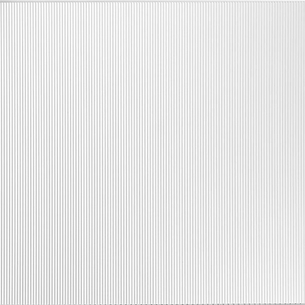 Panou riflat JP-07-S White Panou JP-07-S White văzut frontal, cu caneluri verticale fine pe o suprafață albă