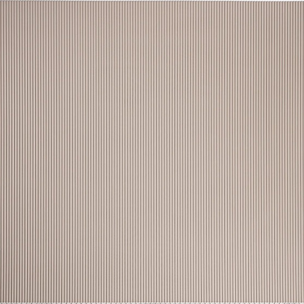 Panou riflat JP-09-S Cream Taupe Panou JP-09-S Cream Taupe văzut frontal, cu caneluri verticale fine pe toată suprafața