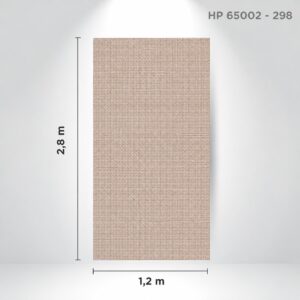 Panou decorativ HP 65002-298 cu textură pânzată crem-rozalie și cote de 2,8 × 1,2 m
