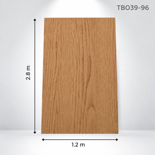 Panou decorativ TB039-96 Natural Honey Oak, stejar în tonuri de miere, cu cotele plăcii