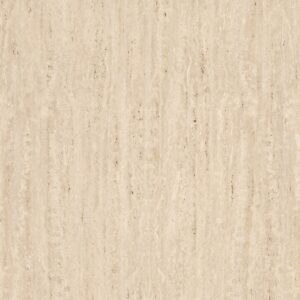 Decorul Rocko R259 Travertine Ortigia văzut din față: travertin bej cu striații fine