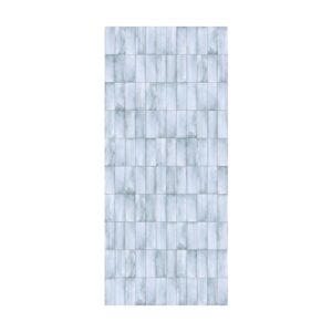 Placa întreagă Rocko R263 Alba Celeste, 2800 × 1230 mm, cu model de plăcuțe verticale albastru pal, ca pictate în acuarelă