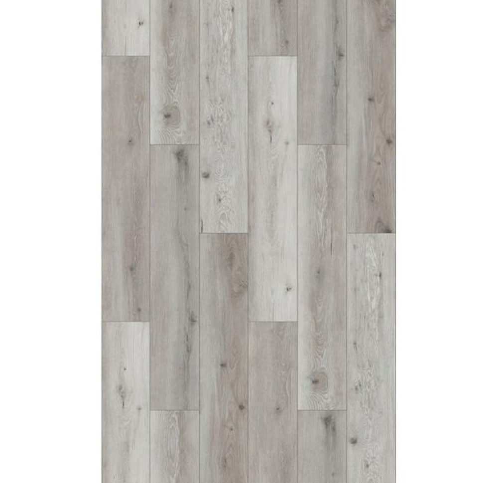Bella Casa Cerat 600143, decor lemn gri rustic Parchet laminat Bella Casa Cerat 600143, plăci în decor de lemn gri rustic cu noduri, vedere de sus