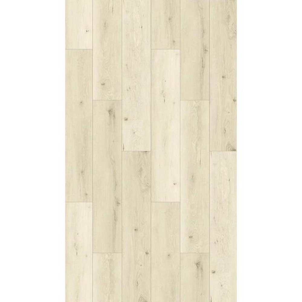 Bella Casa Cerat 600145, decor lemn crem Parchet laminat Bella Casa Cerat 600145, plăci în decor de lemn crem cu noduri mici, vedere de sus