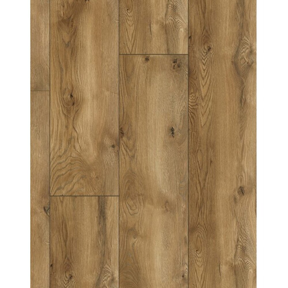 Classen Arteo 54845, lemn maro-auriu, plăci extralate Parchet laminat Classen Arteo 54845, plăci extralate cu decor de lemn maro-auriu și fibră pronunțată