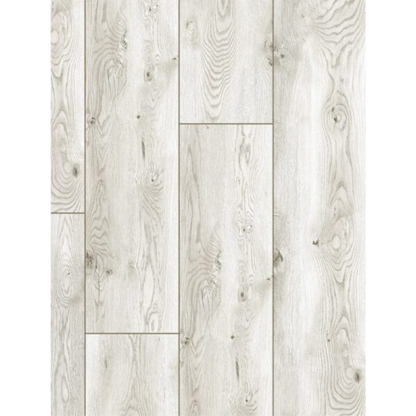 Parchet laminat Classen Arteo 54846, plăci extralate în decor de lemn gri albit cu noduri, vedere de sus