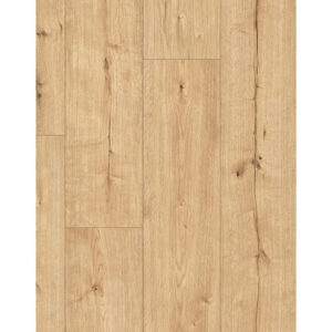 Parchet laminat Classen Arteo 55092, plăci late în decor de lemn auriu deschis cu noduri, vedere de sus