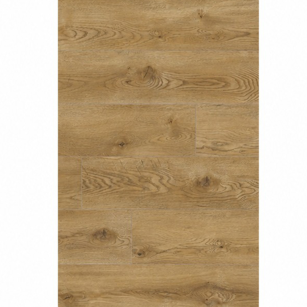 Parchet Classen Euphoria 64850, decor Parchet laminat Classen Euphoria 64850, plăci cu decor de stejar în ton de miere, cu noduri mari și inele vizibile