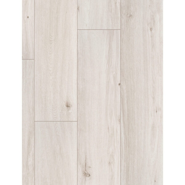Parchet laminat Classen Harmony 56611, plăci extralate în decor de lemn albit cu noduri mici, vedere de sus