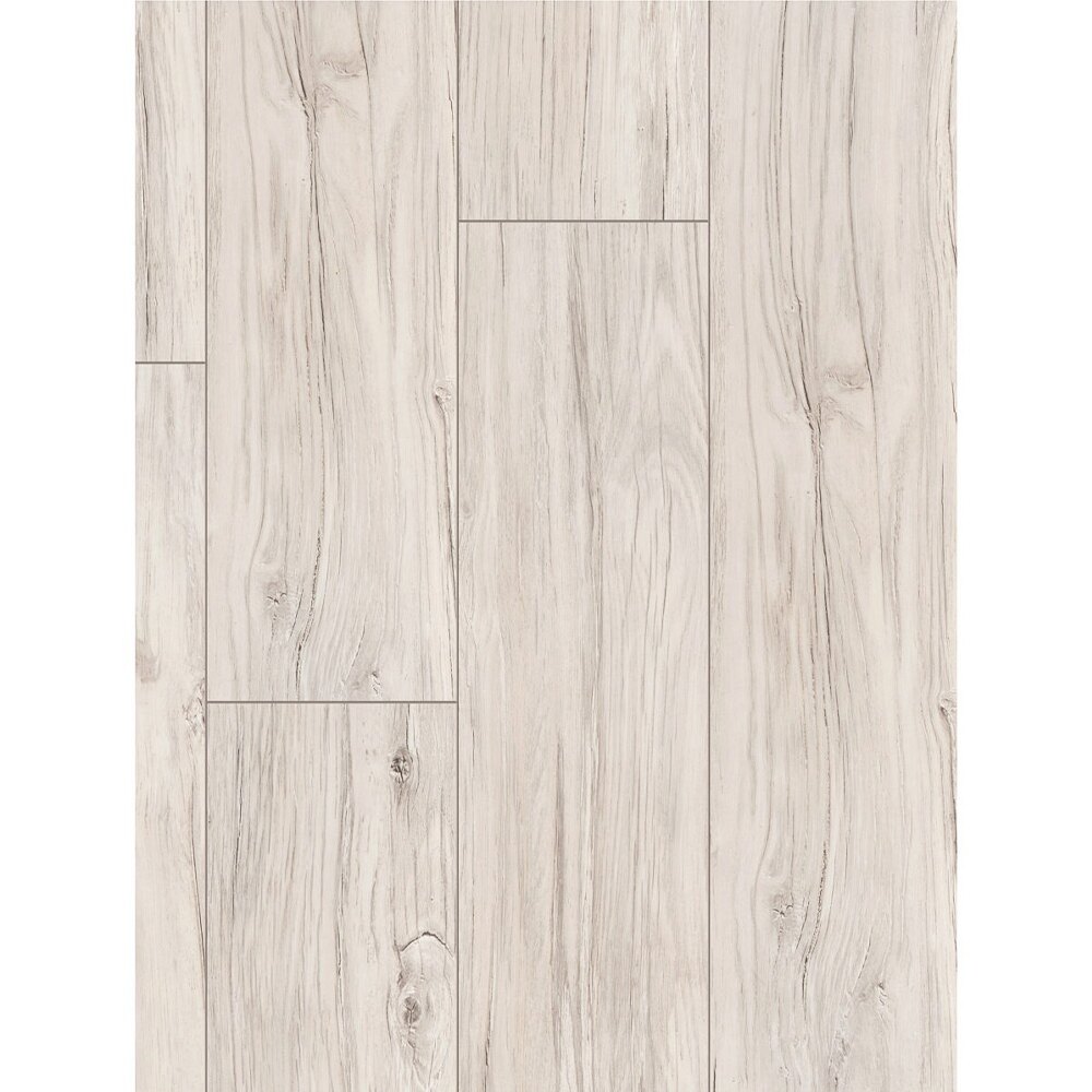 Parchet Classen Harmony 56702, decor Parchet laminat Classen Harmony 56702, plăci late cu decor de lemn albit, alb-gri, cu noduri și fibră
