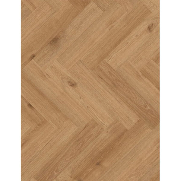 Parchet laminat Classen Herringbone Manor 62706, plăci montate în spic, decor de lemn în nuanță fag, vedere de sus