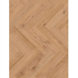 Parchet laminat Classen Herringbone Manor 62707, plăci montate în spic, decor de lemn auriu, vedere de sus