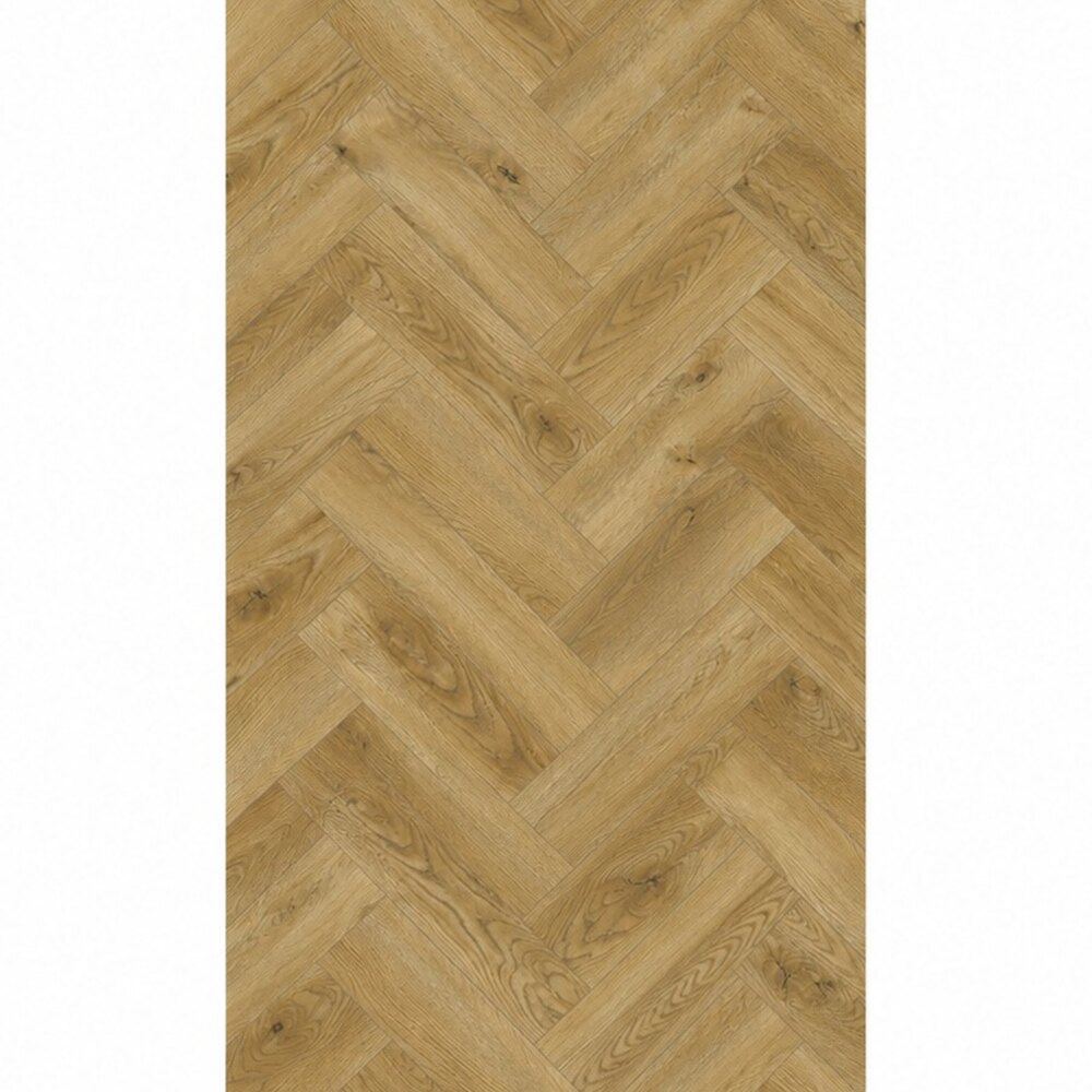 Classen Herringbone Ville 63262, stejar auriu în spic Parchet laminat Classen Herringbone Ville 63262 în spic, stejar auriu cu fibră vizibilă, vedere de sus