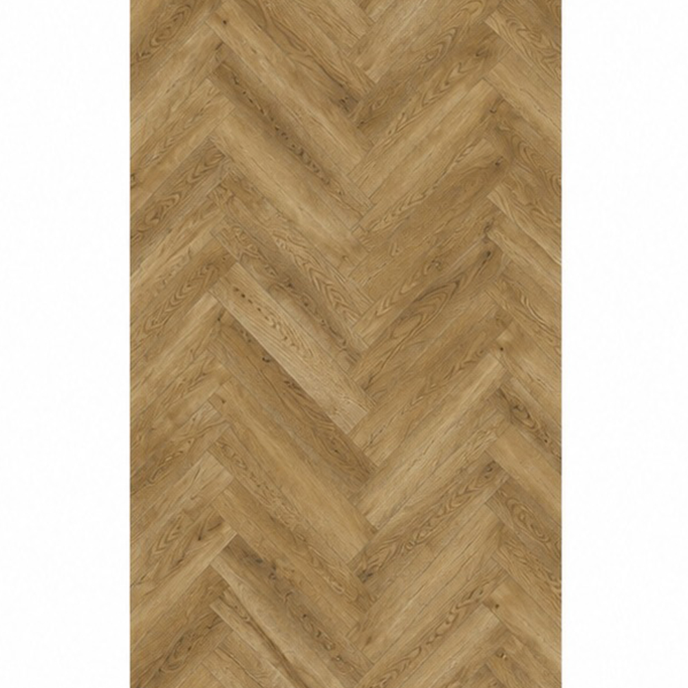 Classen Herringbone Ville 63263, stejar maro-auriu în spic Parchet laminat Classen Herringbone Ville 63263 în spic, stejar maro-auriu cu tonuri variate, vedere de sus