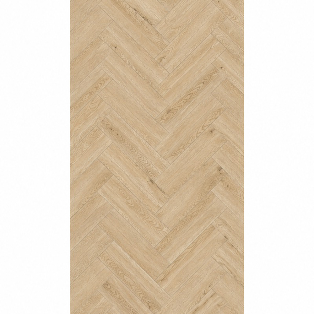 Classen Herringbone Ville 63266, stejar deschis în spic Parchet laminat Classen Herringbone Ville 63266 în spic, stejar deschis bej cu fibră fină, vedere de sus
