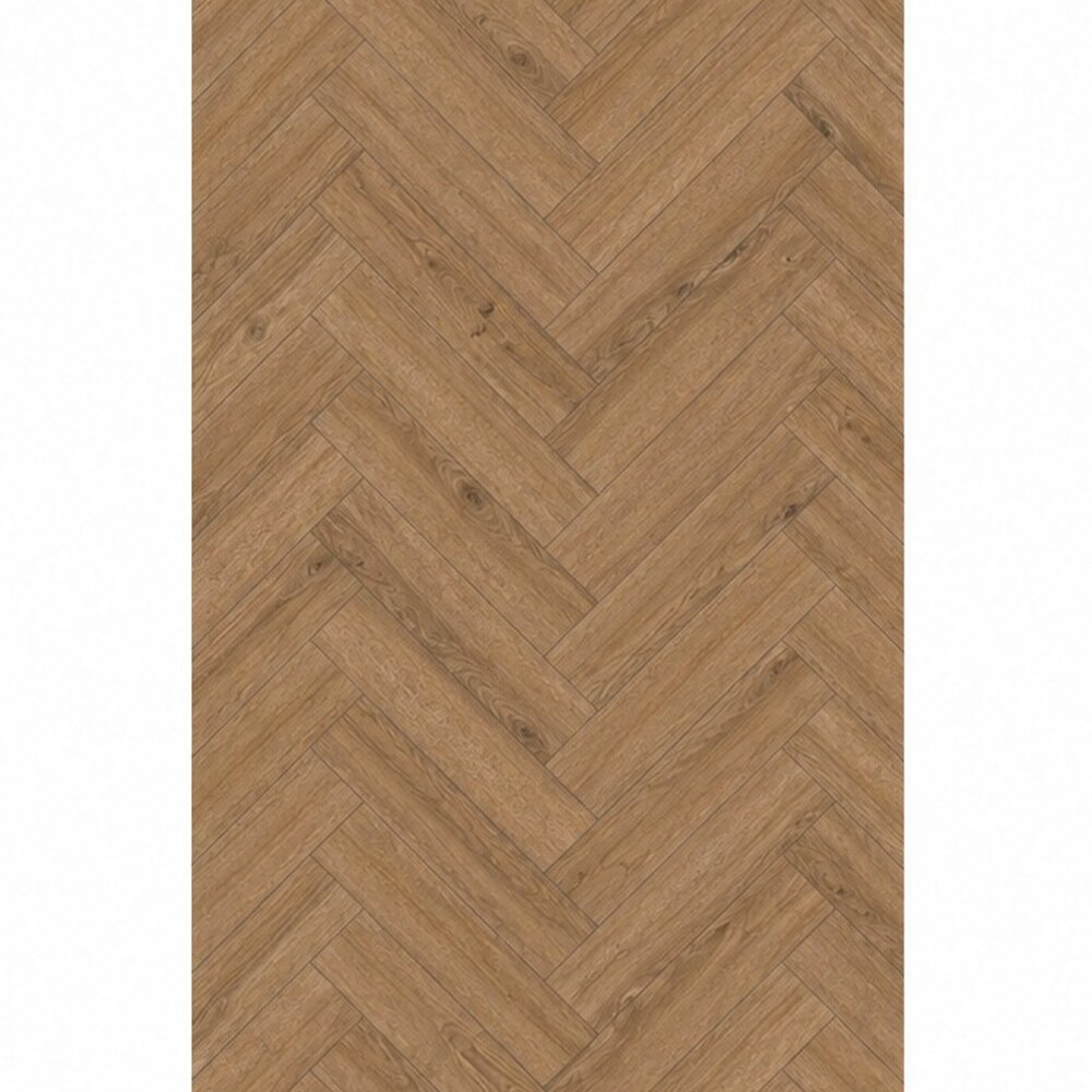 Classen Herringbone Ville 63273, stejar maro mediu în spic Parchet laminat Classen Herringbone Ville 63273 în spic, stejar maro mediu în ton cald, vedere de sus