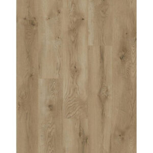 Parchet laminat Classen Stars 67164, plăci cu decor de lemn bej-maroniu, noduri și fibră arcuită, vedere de sus