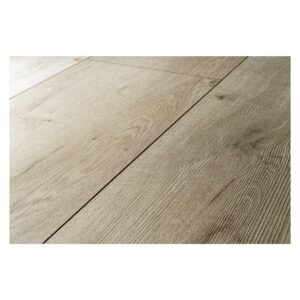 Detaliu din unghi al plăcilor Classen Story 55233, cu V-groove și relief 3D pe fibră