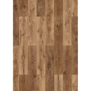 Parchet laminat Classen Vision 52791, plăci cu decor de lemn maro în nuanță nuc, cu noduri