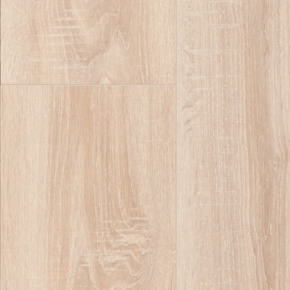 Parchet laminat Kaindl Stejar Rialta, plăci de stejar bej deschis cu textură periată și o lamelă pe placă Parchet laminat Kaindl Stejar Rialta, plăci de stejar bej deschis cu textură periată și o lamelă pe placă