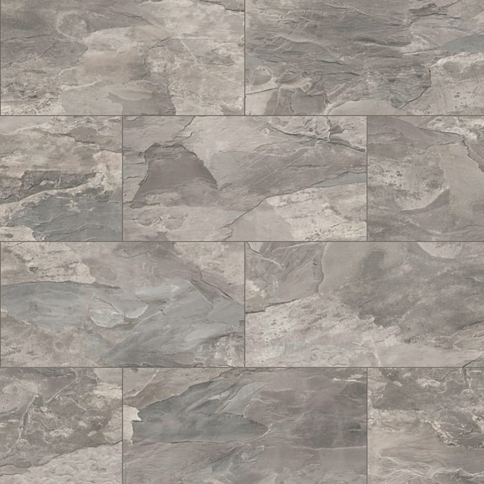 Parchet laminat Krono O.R.C.A. Silverado Slate K387, plăci gri cu aspect de ardezie, în format de gresie Parchet laminat Krono O.R.C.A. Silverado Slate K387, plăci gri cu aspect de ardezie, în format de gresie