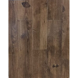Parchet laminat New Forest 1736-3, plăci în decor de nuc rustic maro închis, cu noduri, vedere de sus