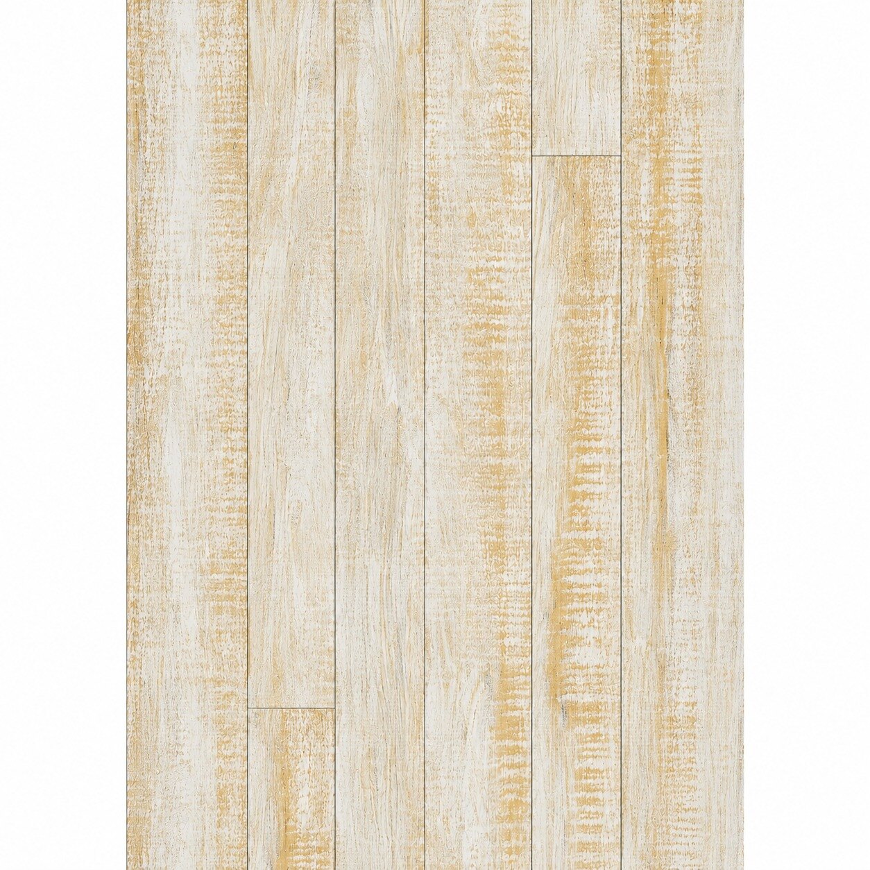 New Forest Mat 0521, decor vintage alb cu ocru Parchet laminat New Forest Mat 0521, decor vintage de lemn alb îmbătrânit, cu dungi ocru, vedere de sus
