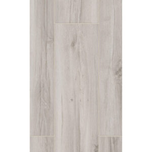 Parchet laminat Oak Beirut 1206, plăci lungi cu decor de lemn gri deschis cu noduri, vedere de sus