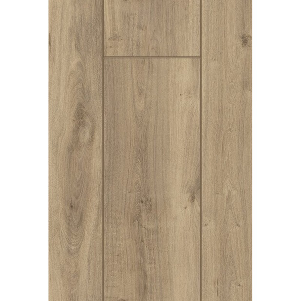 Oak Cannes 1214, lemn nisipiu cu noduri, decor Parchet laminat Oak Cannes 1214, plăci lungi cu decor de lemn nisipiu cu noduri, vedere de sus