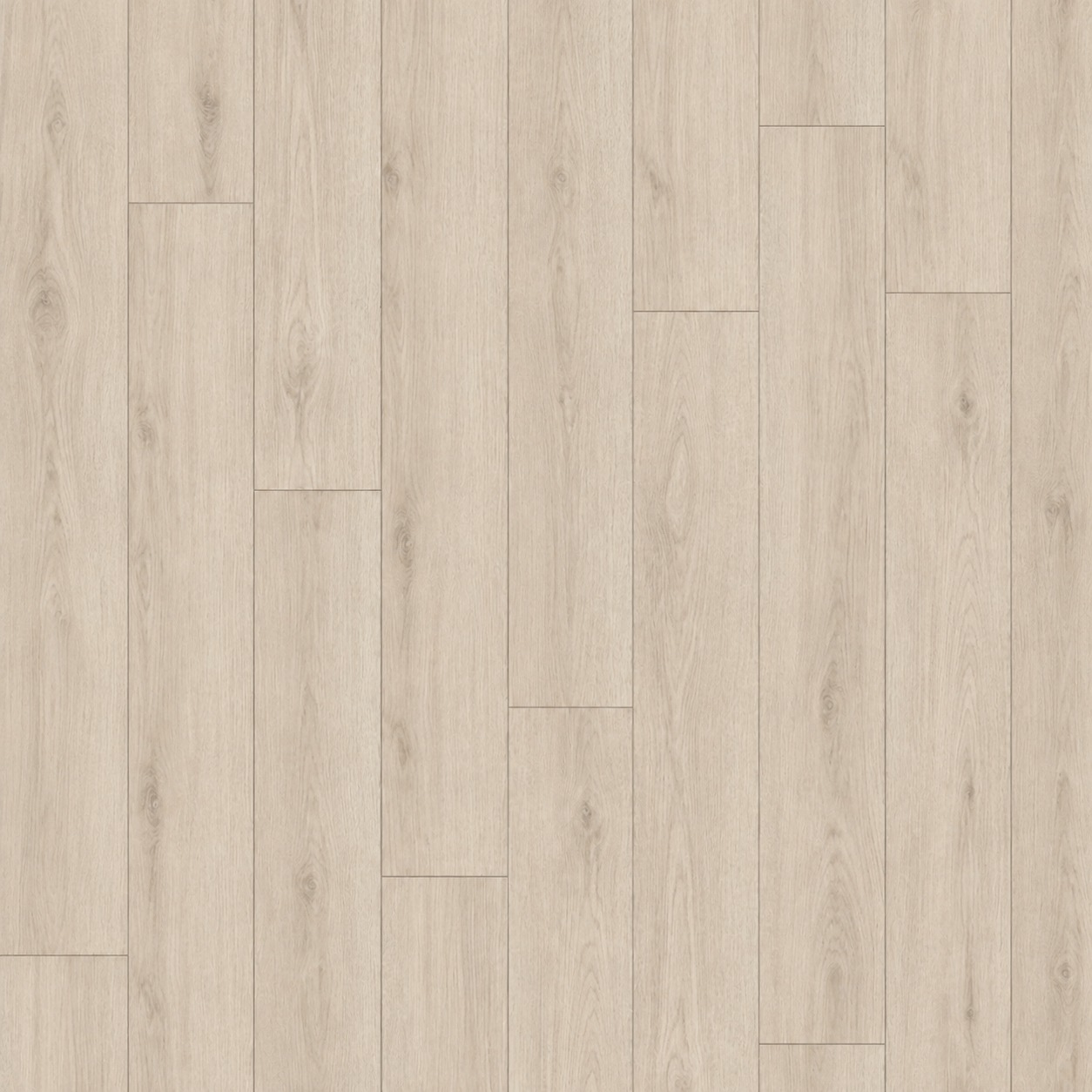 Parchet SPC Eco 881815 crem, vedere de sus Parchet SPC Eco 881815 crem, cu fibră fină de stejar și plăci lungi așezate decalat, vedere de sus