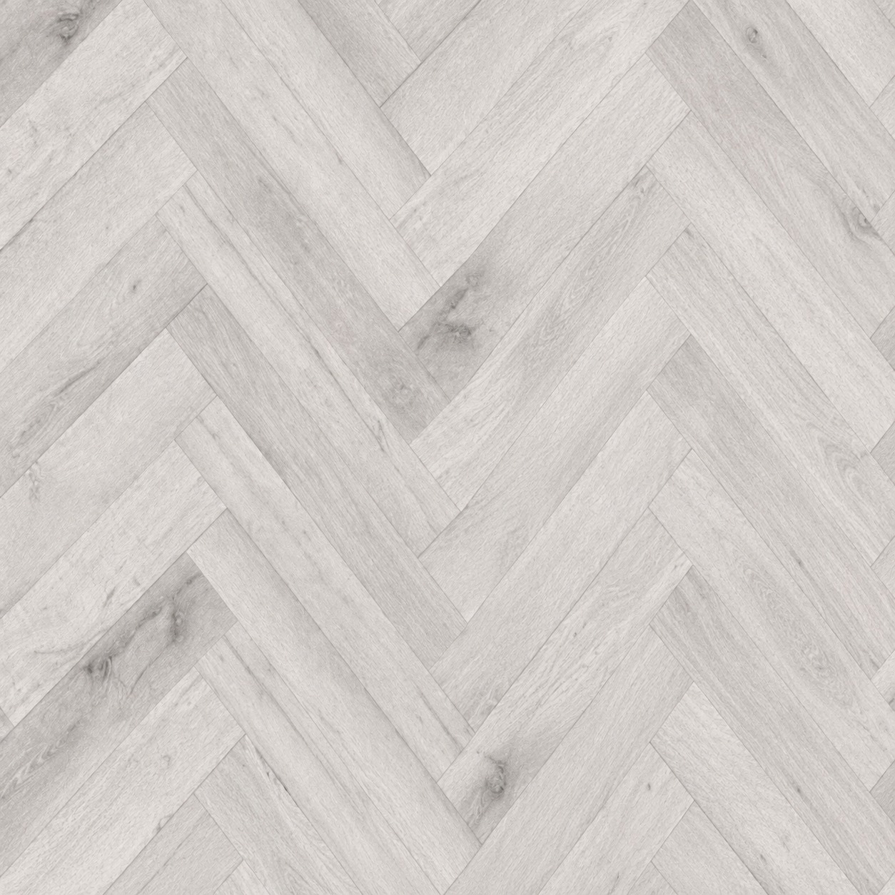 Parchet SPC Herringbone 80402 gri, vedere de sus Parchet SPC Herringbone 80402 gri deschis, plăci cu decor de stejar așezate în spic, vedere de sus
