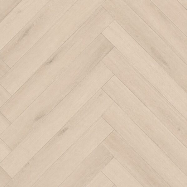 Parchet SPC Herringbone 81888 cu decor de lemn deschis, plăci așezate în spic, vedere de sus