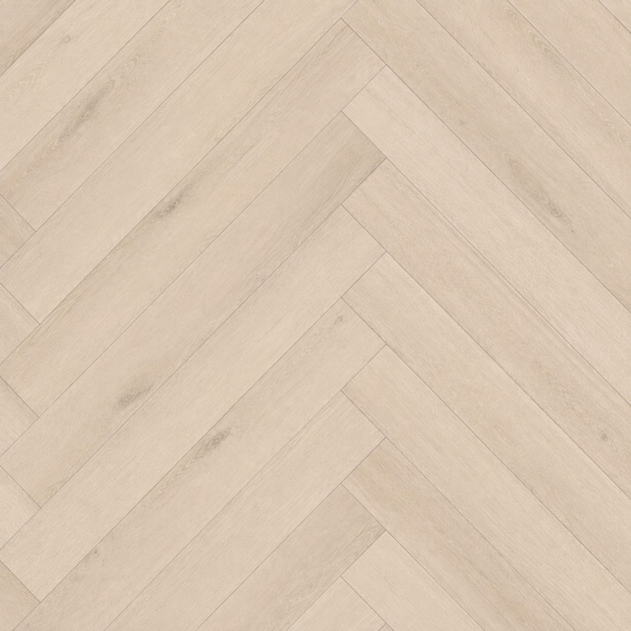 Parchet SPC Herringbone 81888, vedere de sus Parchet SPC Herringbone 81888 cu decor de lemn deschis, plăci așezate în spic, vedere de sus