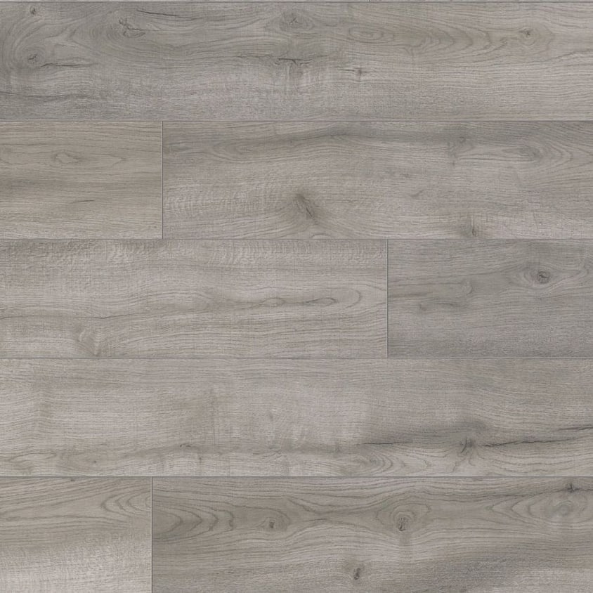 Parchet SPC KronoStep Sand Dune Oak Z212, plăci de stejar gri-bej văzute de sus, montate decalat Parchet SPC KronoStep Sand Dune Oak Z212, plăci de stejar gri-bej văzute de sus, montate decalat