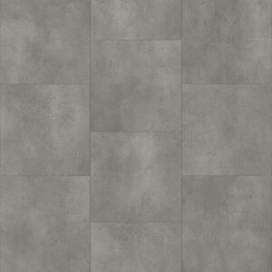 Parchet SPC Luxury 21414 cu aspect de beton gri, plăci dreptunghiulare de 30 × 60 cm, vedere de sus